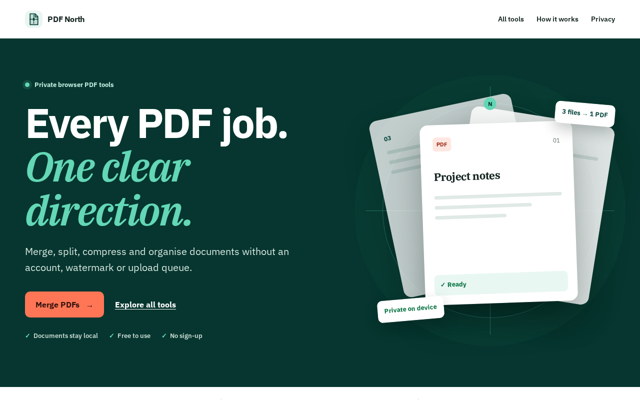 PDF North website